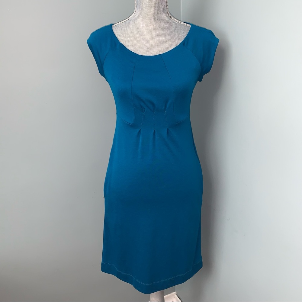 DIANE VON FURSTENBERG Teal Dress Womens size 6 casual office wear